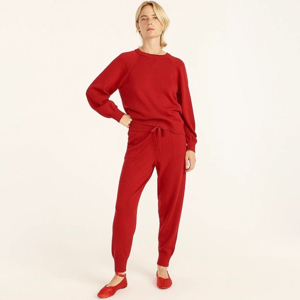 J. Crew Cotton Cashmere Knit Lounge Set